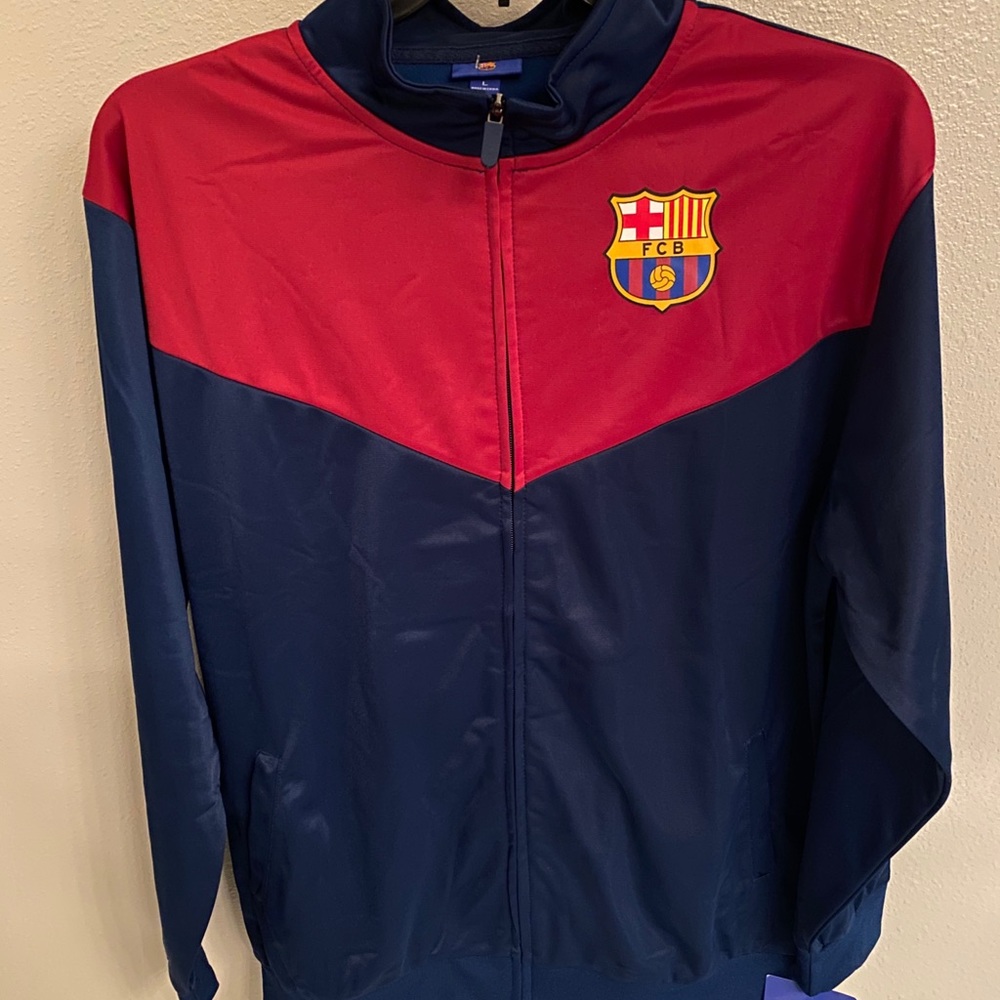 FC BARCELONA Sports Jacket Men’s Size Large NWT